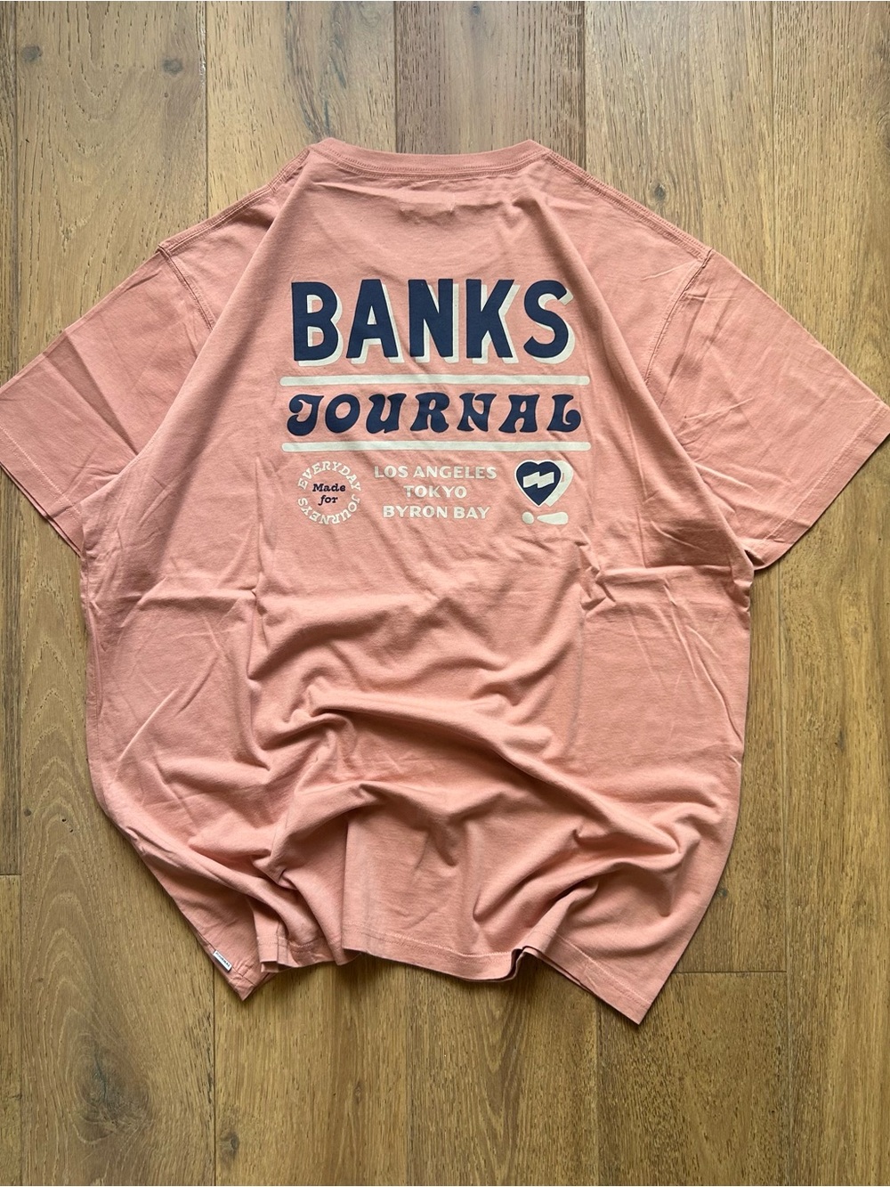 Banks Journal Graphic Tee - Coral Pink